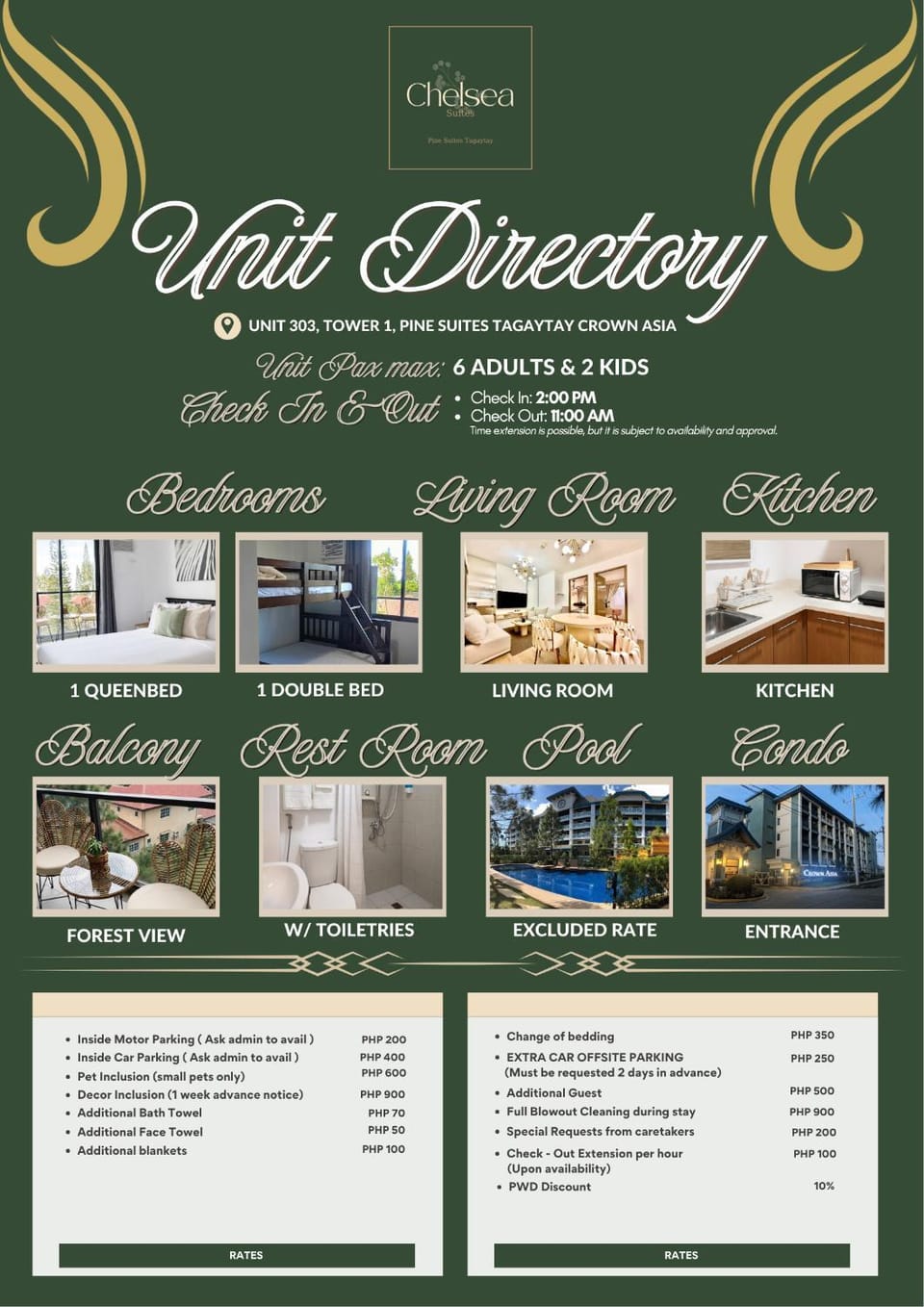 Budget-Friendly Family Suite in Tagaytay Apartment in Tagaytay
