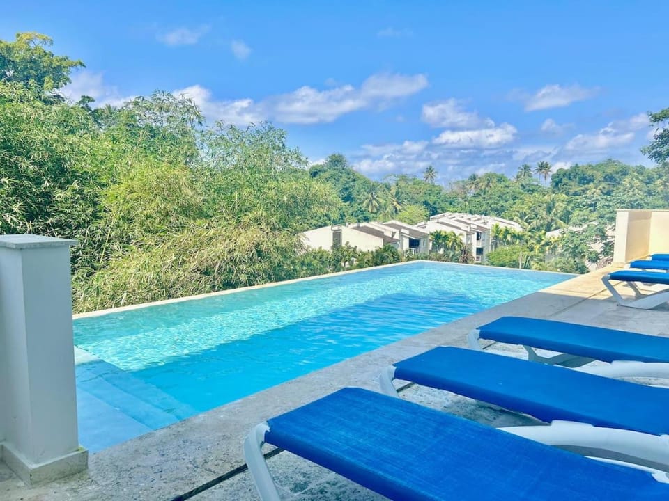 Natural landscape, Pool view, Swimming pool, sunbed