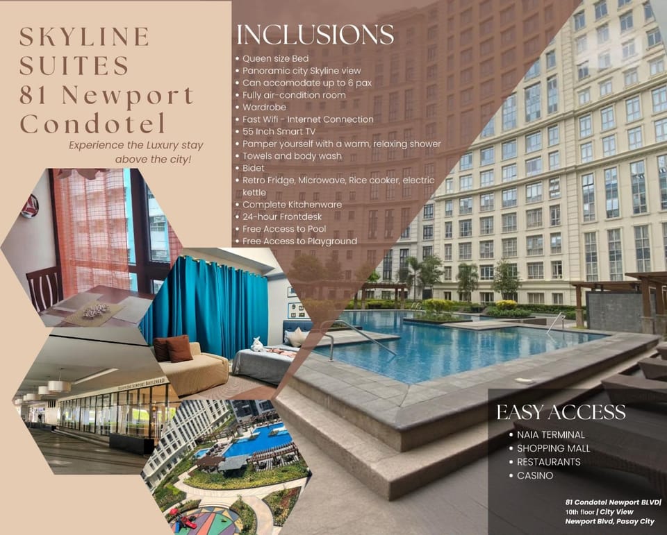 Skyline Suites 81 Newport Condotel NAIA T3 Apartment hotel in Pasay