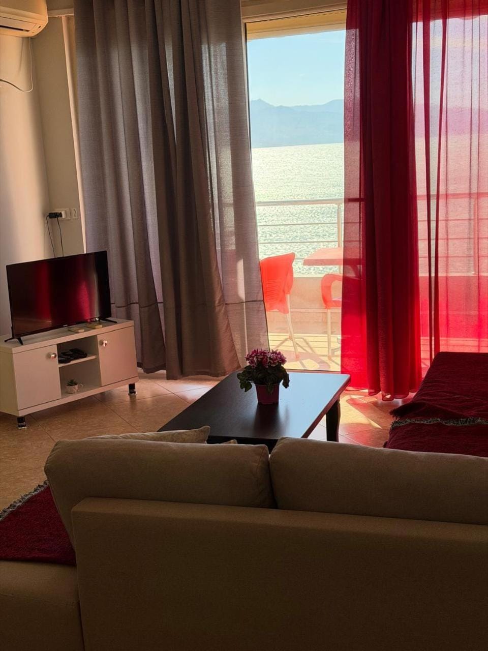 Living room, Seating area, Sea view