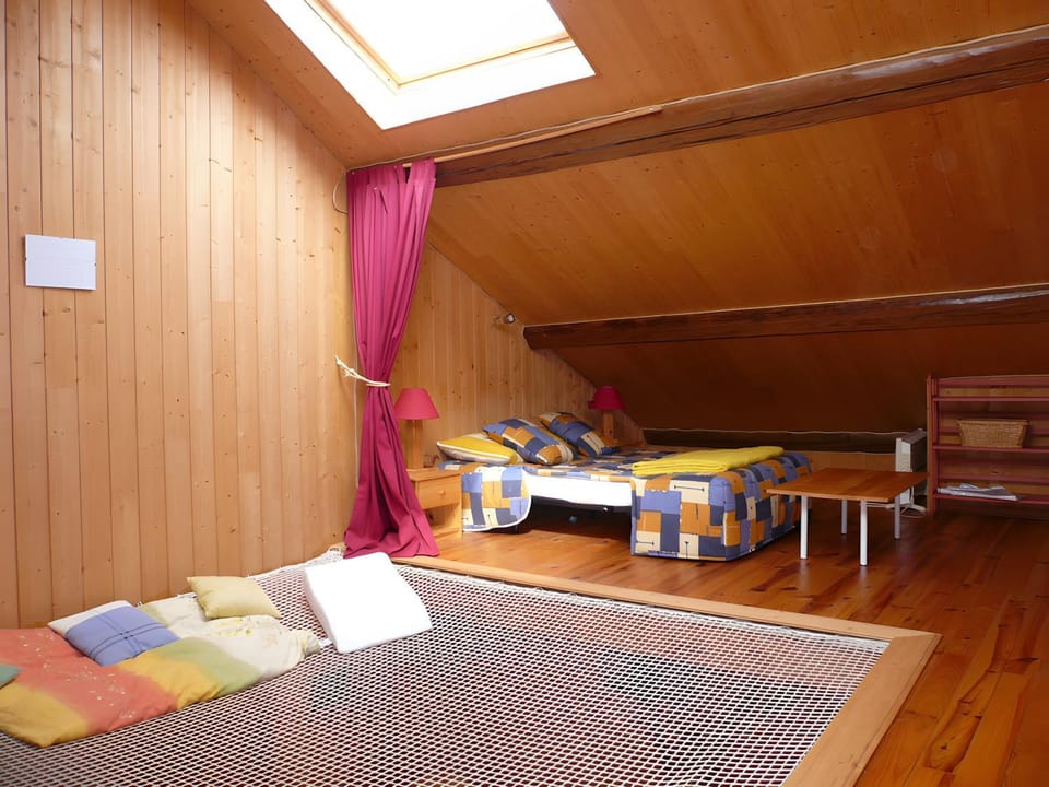 Property building, Living room, Bedroom