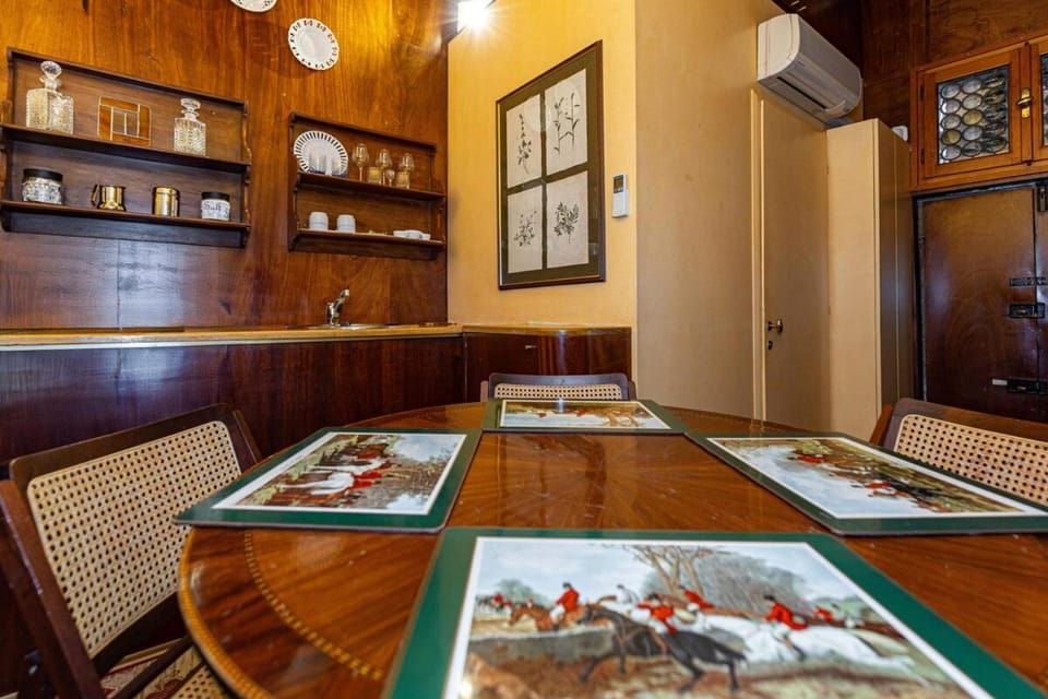 Dining area, air conditioner