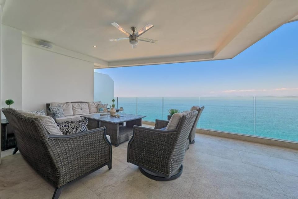 Oceanfront Indah Condo Sleeps 10 Sunsets House in Puerto Vallarta