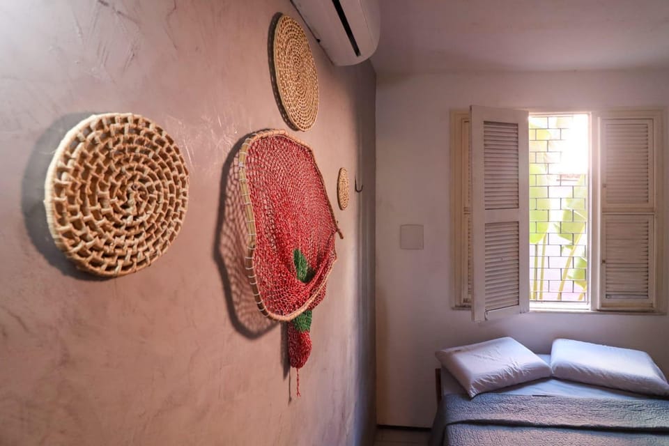 Bed, Photo of the whole room, Decorative detail, Bedroom, air conditioner
