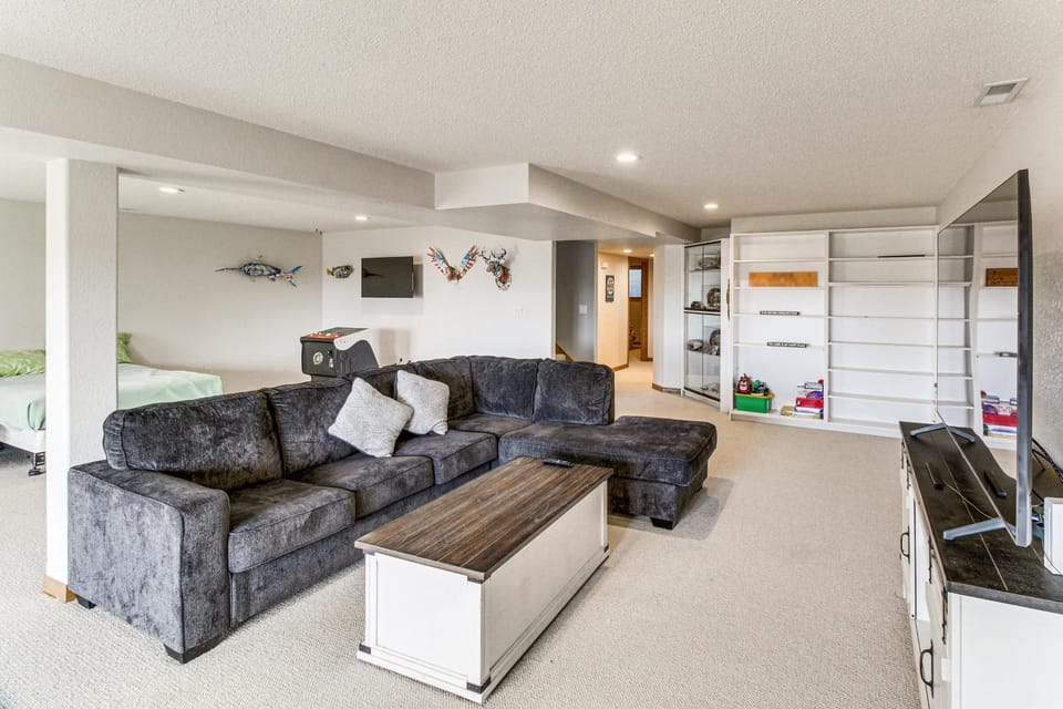 Deck w/ Lake Mac View! Spacious Family Retreat House in Nebraska