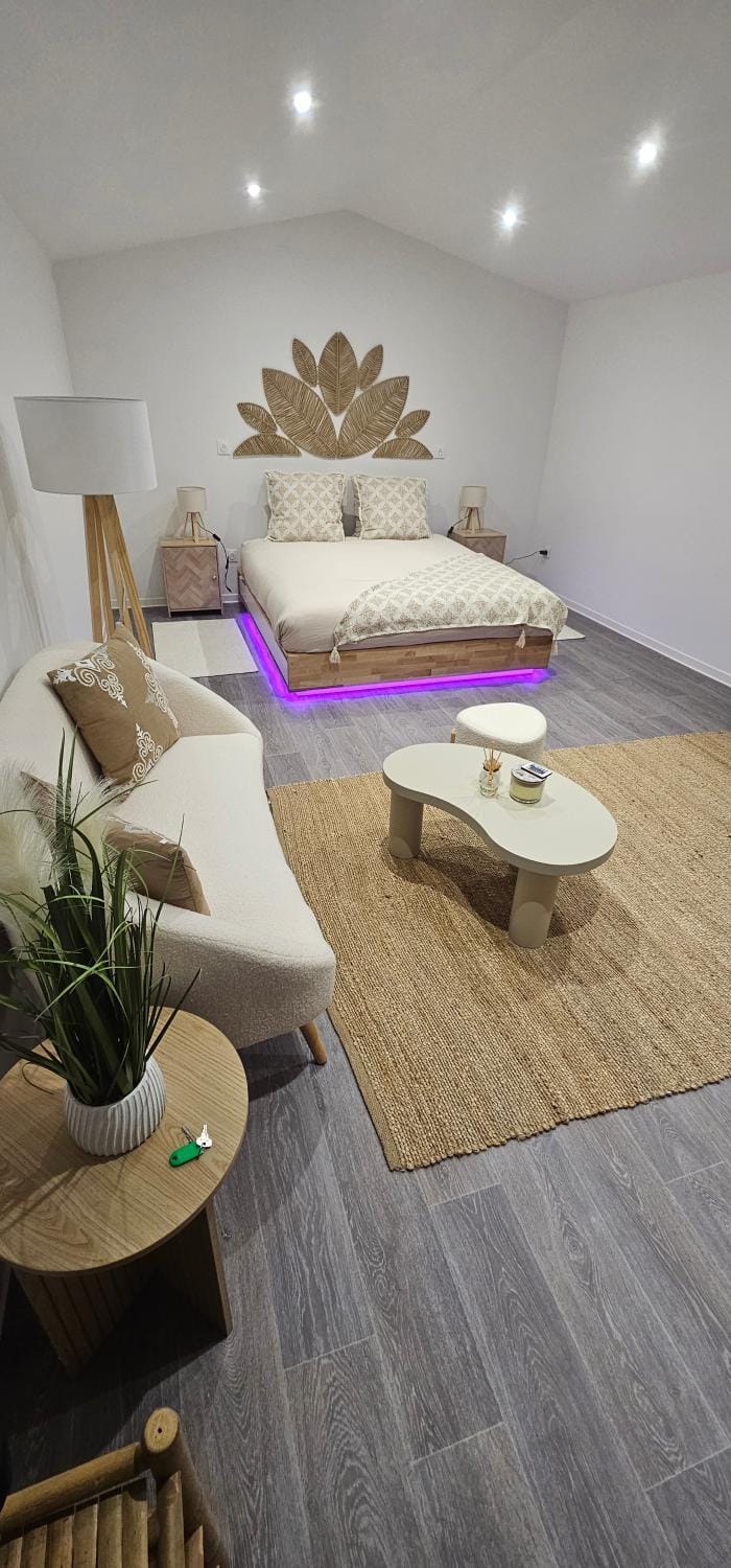 Les Jardins Vertueux &Spa Hammam Sauna Apartment in Nouvelle-Aquitaine