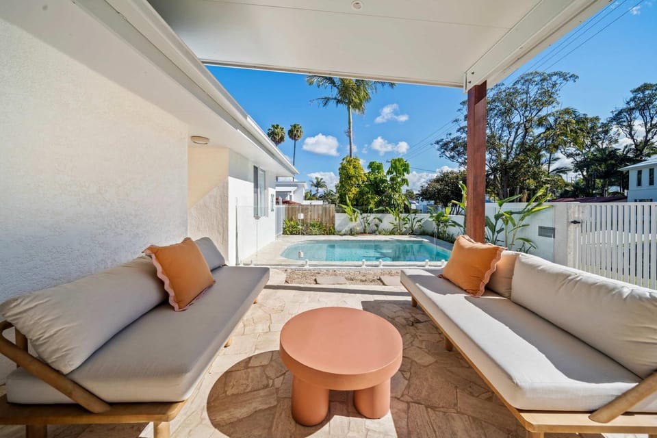 Patio, View (from property/room), Seating area, Pool view, Swimming pool
