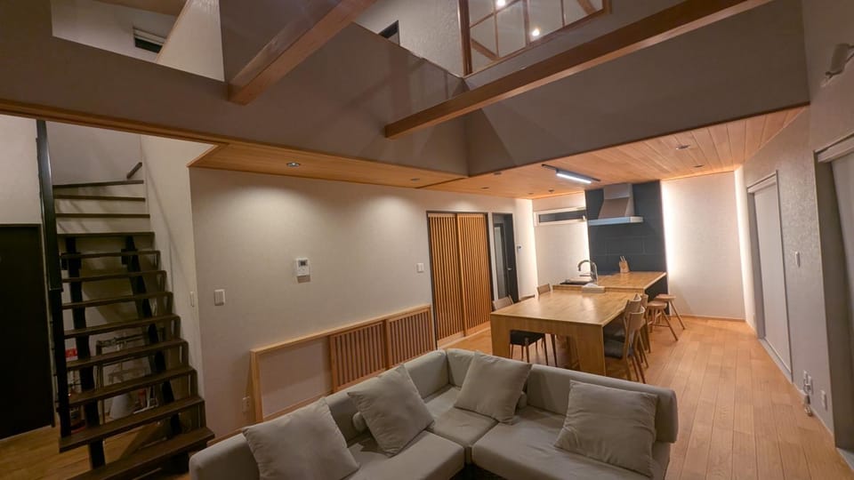 Kitchen or kitchenette, Living room, Dining area