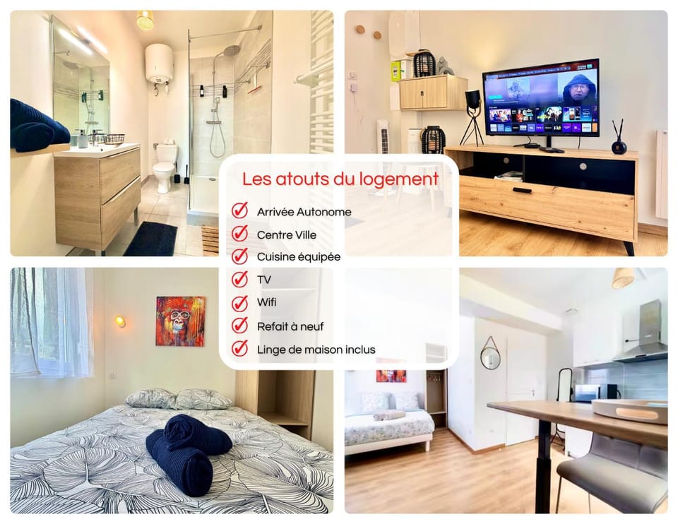 Communal lounge/ TV room, Bed, Bathroom, TV and multimedia, Kitchen or kitchenette, Photo of the whole room, Bedroom
