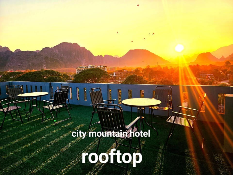 Natural landscape, Mountain view, Sunset