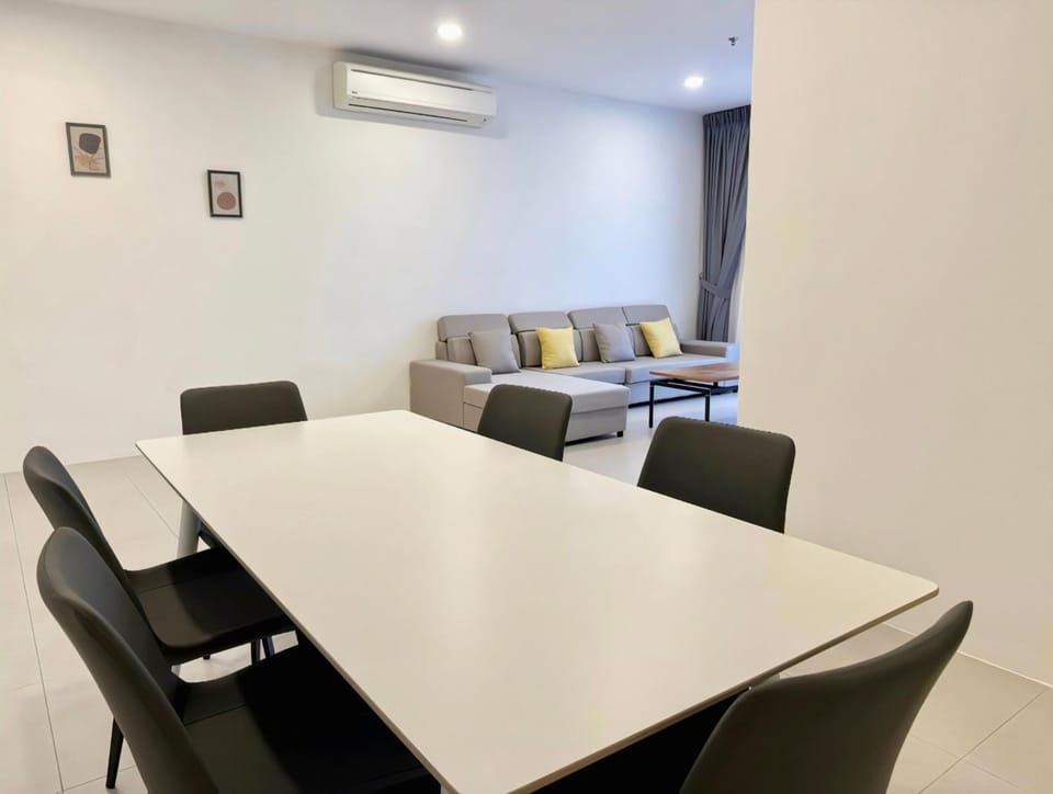 Dining area, air conditioner