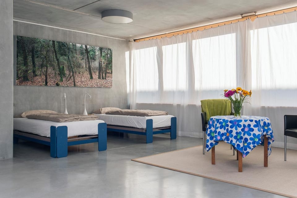 Property building, Living room, Bedroom