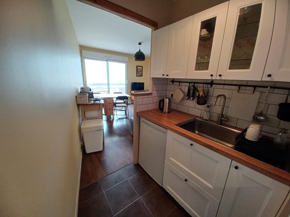 Kitchen or kitchenette, stove, kitchen