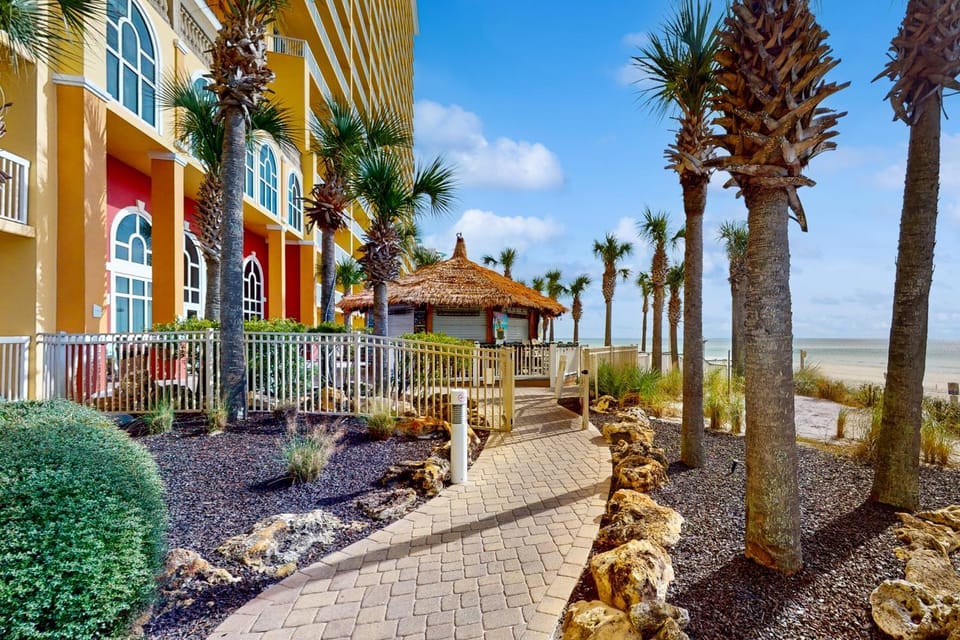 Beachfront condo with pool gym beach access Gulf views balcony AC House in Panama City Beach