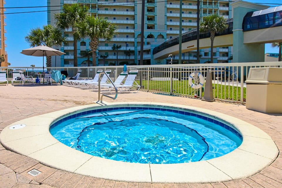 Eclectic gulf front condo with free WiFI two pools hot tub & easy beach access House in Panama City Beach