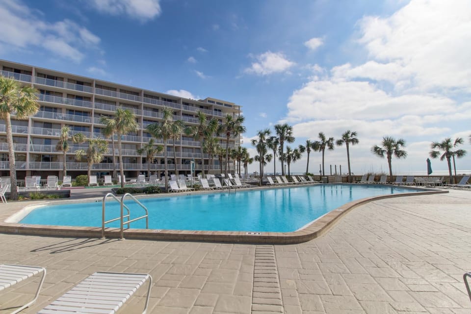 Gulf-front condo with view 3 resort pools tennis & 1 500 ft of resort beachfront House in Lower Grand Lagoon