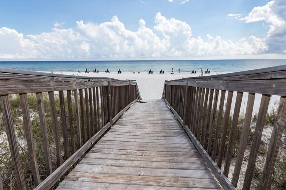 Beachfront condo shared pool large balcony and beach access House in Pensacola Beach