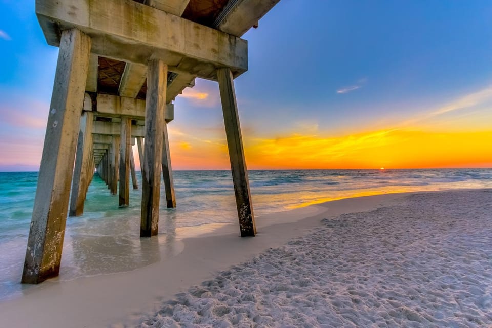 Resort condo on the beach with Gulf views pools hot tub gym & game room House in Panama City Beach
