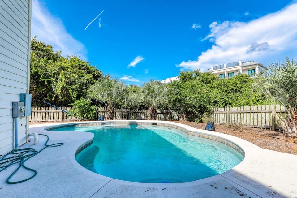 Dog-friendly Gulf-view home with pool decks WiFi & WD - walk to beach House in South Walton County