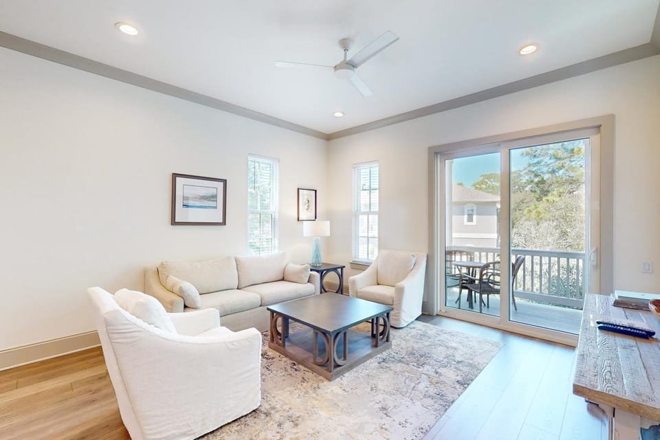 Lake-view condo with a pool hot tub & balcony - walking distance to beach House in South Walton County
