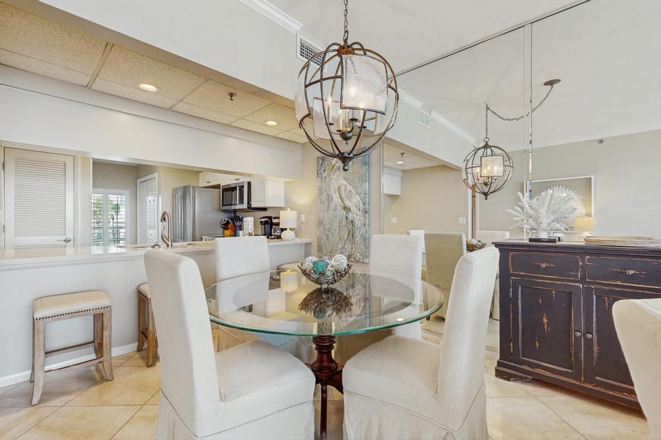 Open-concept beachfront home with balcony lagoon pool beach access pickleball House in Rosemary Beach