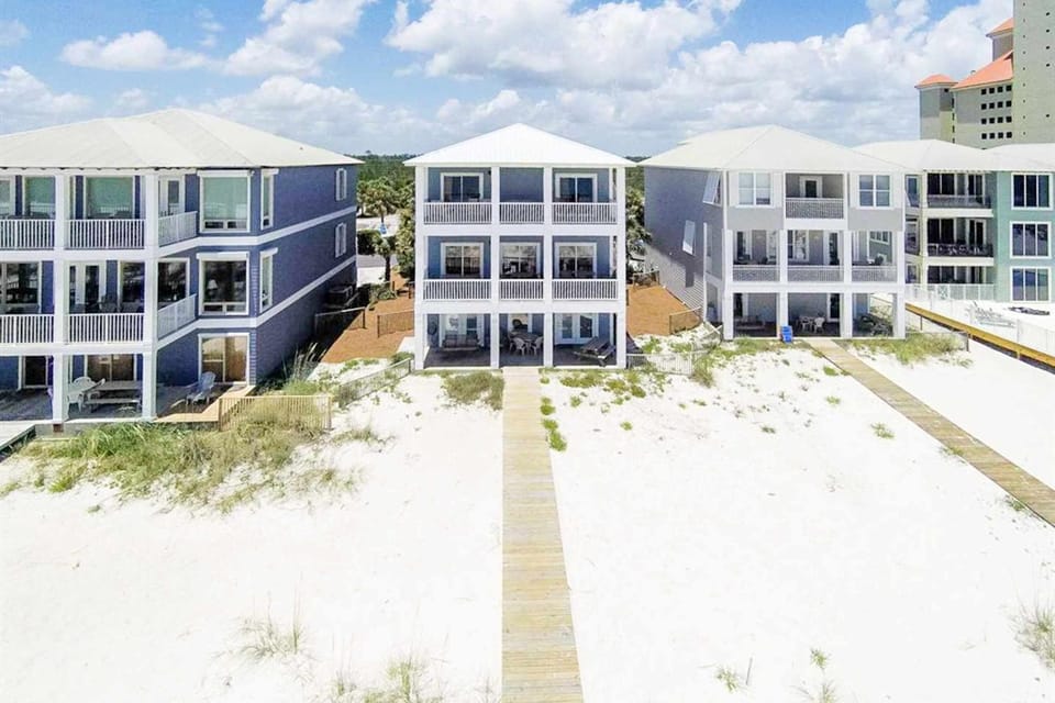 Large beachfront home with pool deck & AC - wedding-friendly House in Orange Beach