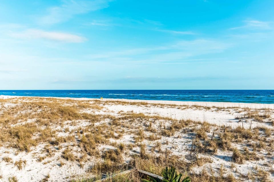 Waterfront condo with expansive corner balcony grill area & multiple shared pools House in Orange Beach