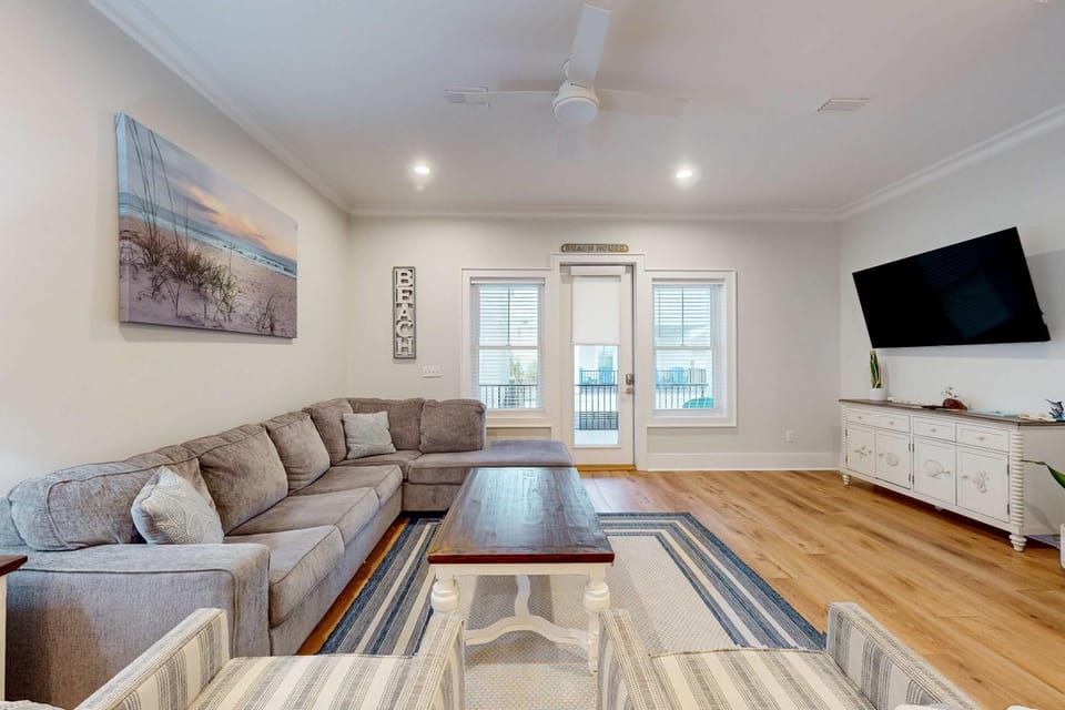 New home near the beach with on-site pool hot tub private balcony & W&D House in West Beach