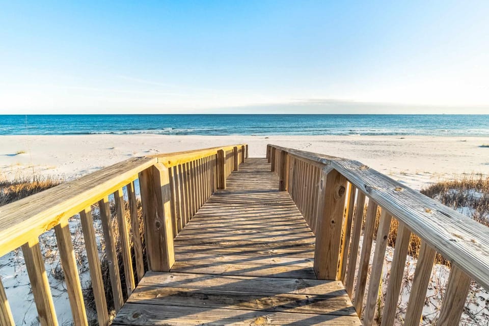 Beachfront retreat with private pool wraparound deck & screened-in porch House in West Beach