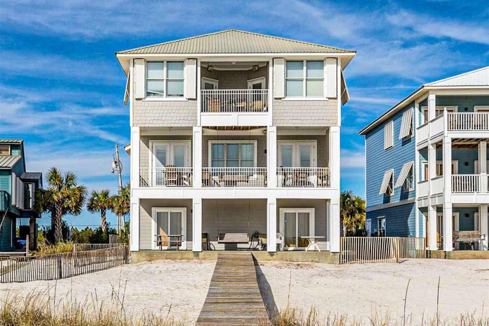 Spacious beachfront home with Gulf-view decks boardwalk & pool House in Orange Beach