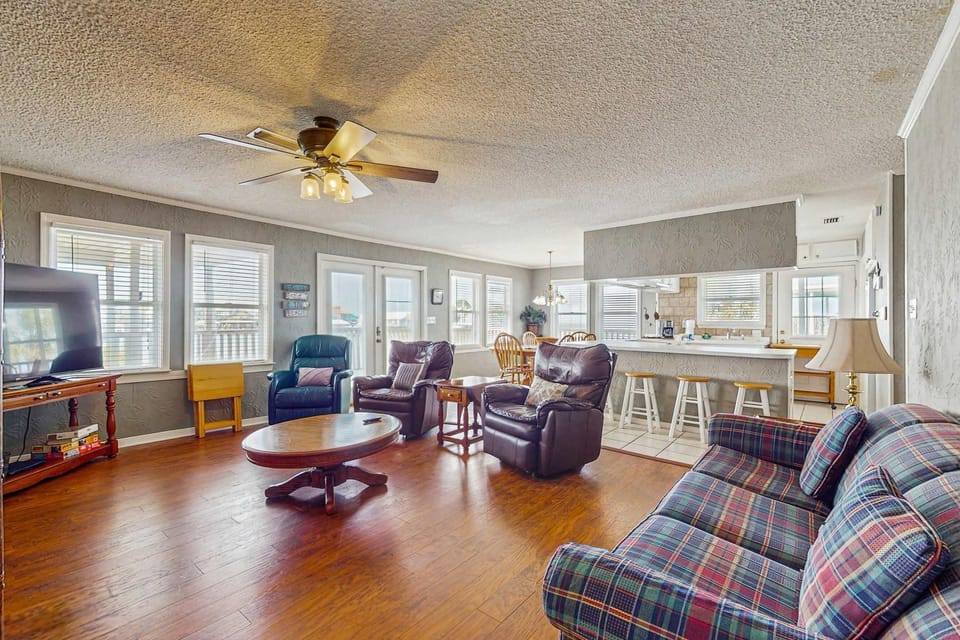 Dog-Friendly Bayfront Getaway with Two Kitchens Free WiFi & a Great Location House in Dauphin Island