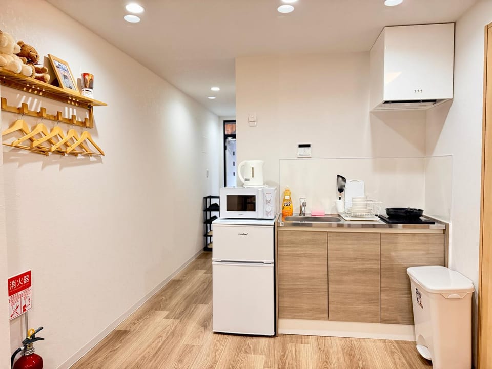 Kitchen or kitchenette, Decorative detail, microwave