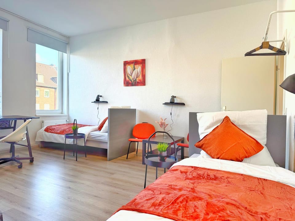 Bed, View (from property/room), Photo of the whole room, Decorative detail, Bedroom