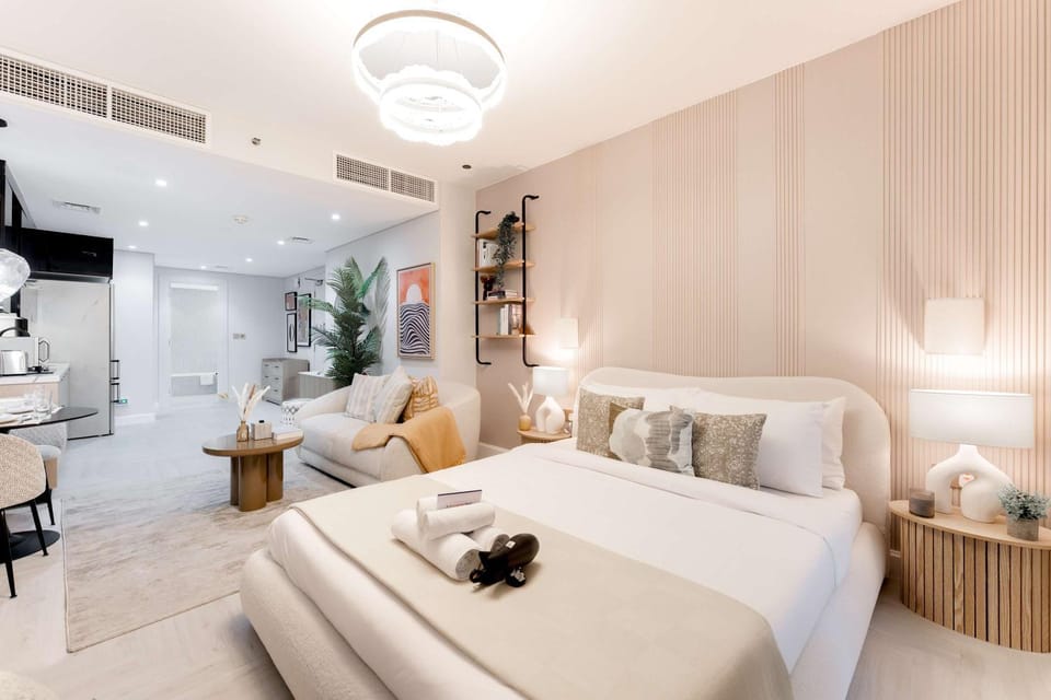 Free housekeeping visits during your stay - StayShort - Stunning Studio Unit in Business Bay that Sleeps 2 Apartment in Dubai