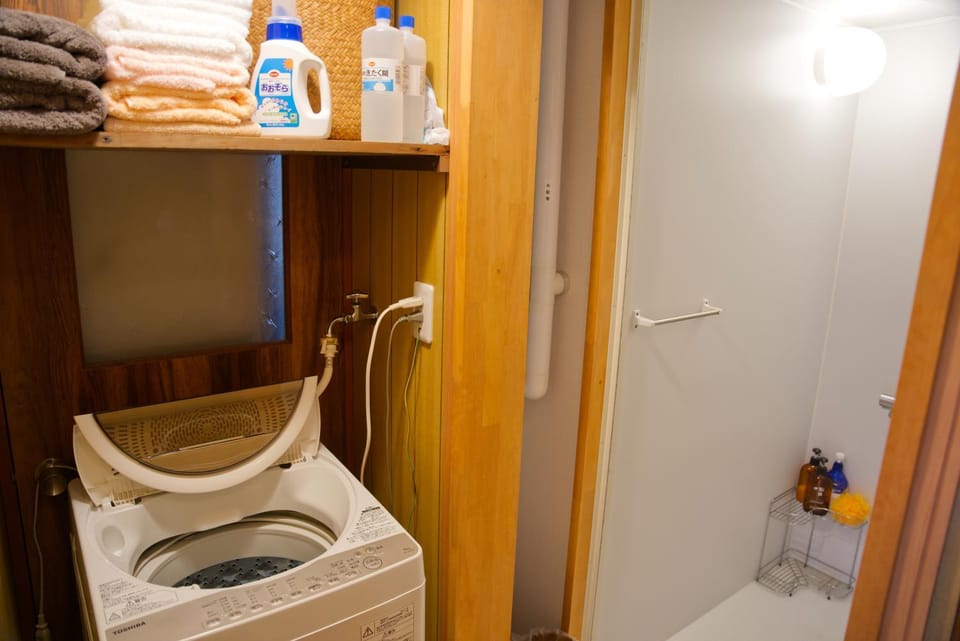 Shower, washing machine