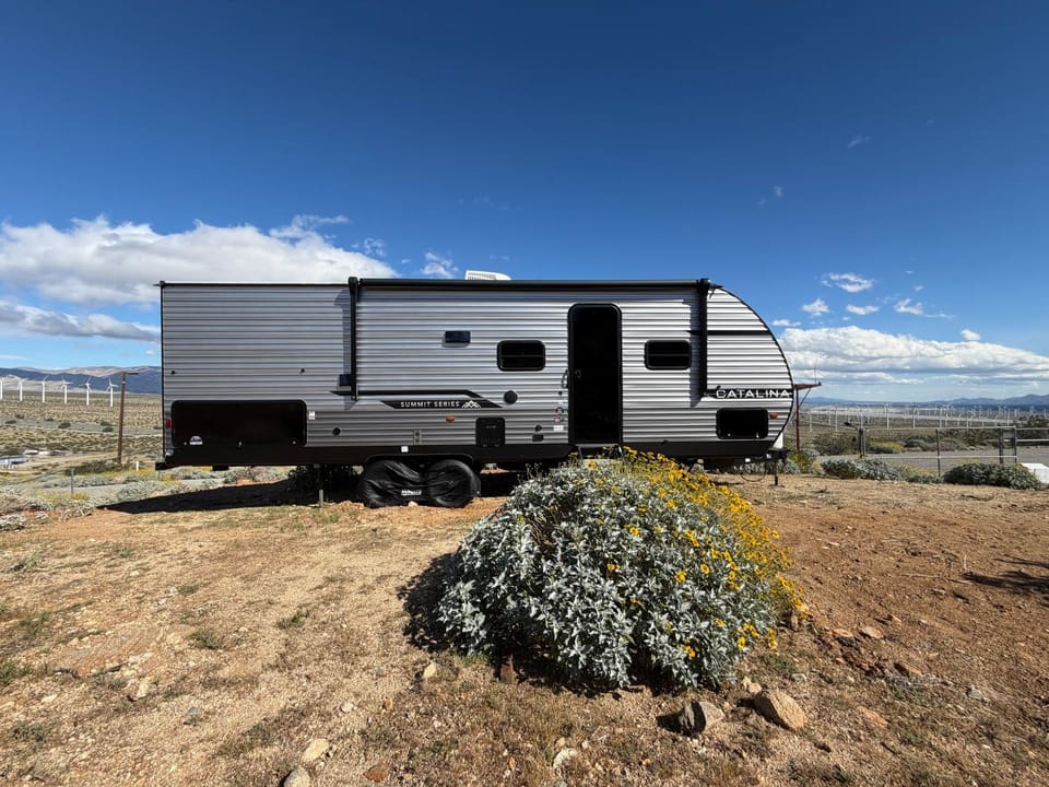 Charming-Cozy trailer Under the Turbines Campground/ 
RV Resort in Desert Hot Springs