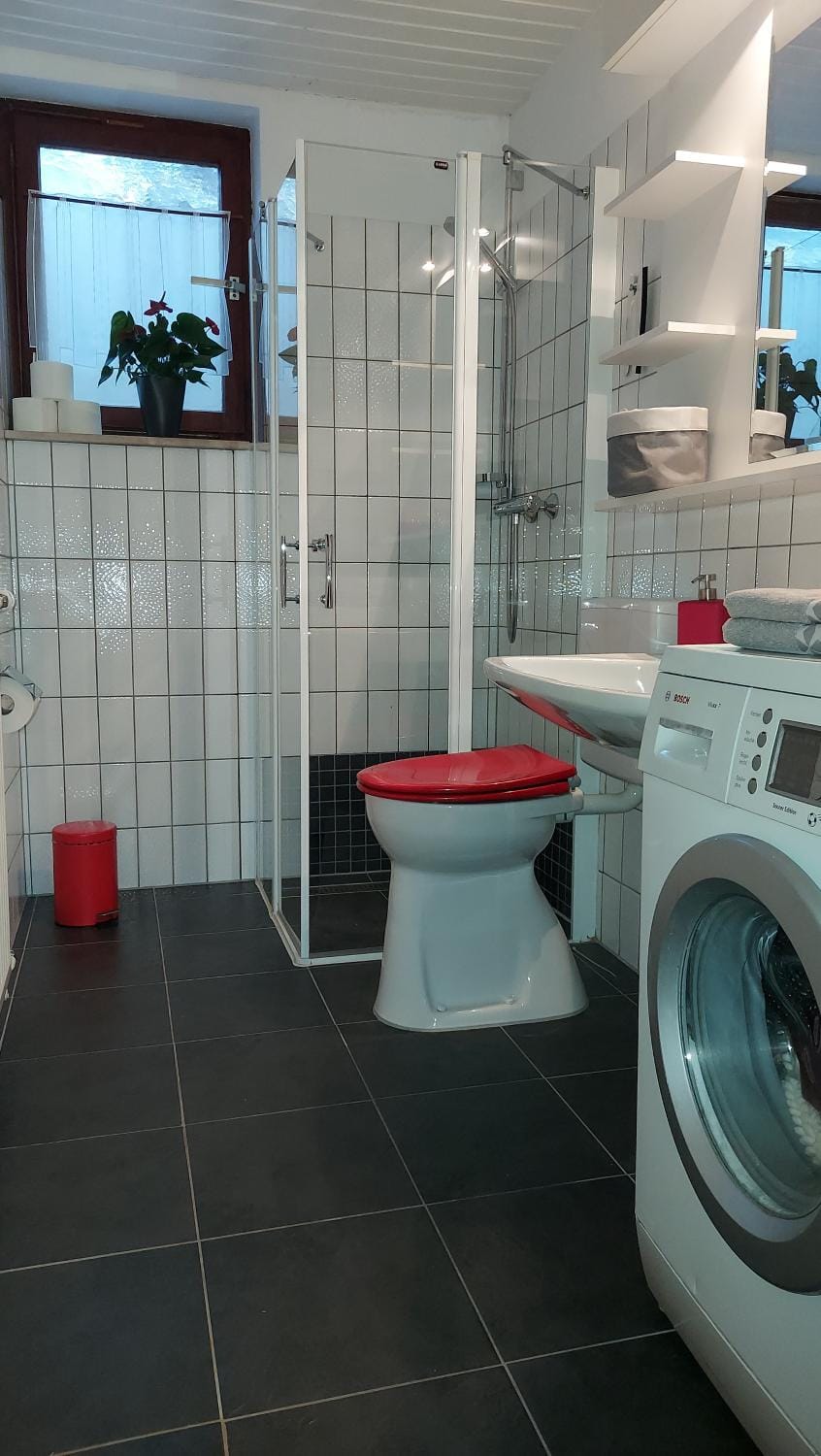 Bathroom, washing machine