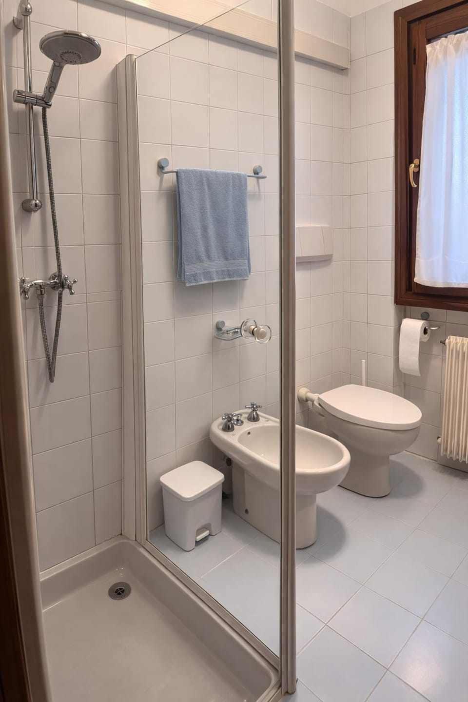 Shower, Toilet, Bathroom, bidet, towels