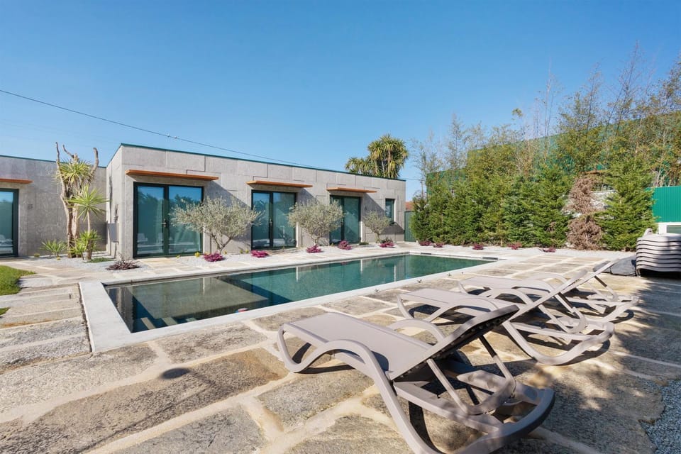 Property building, Living room, Swimming pool