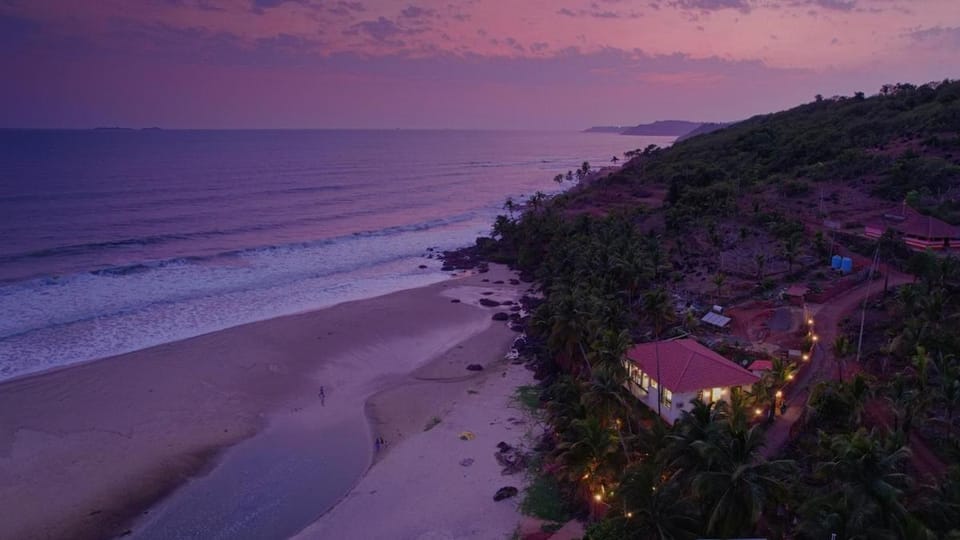 Beach, Sea view, Sunset