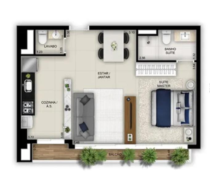 Flat Luxo Apartment in Goiania