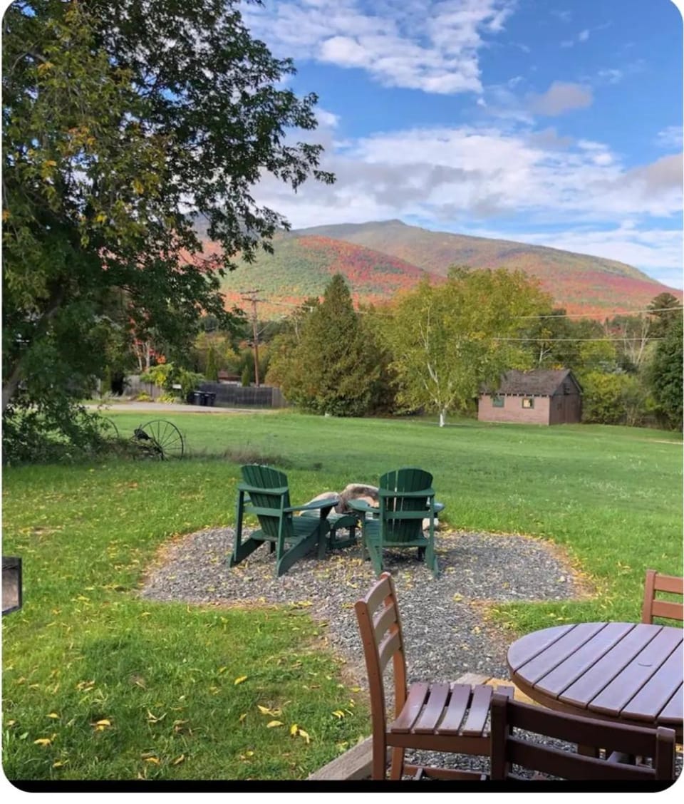 Mountain view, fireplace