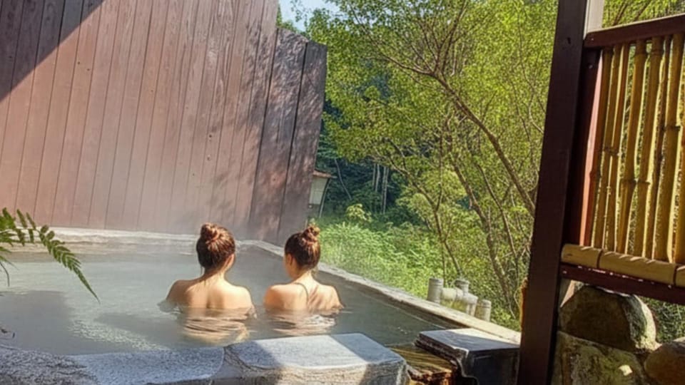 People, Natural landscape, Hot Spring Bath