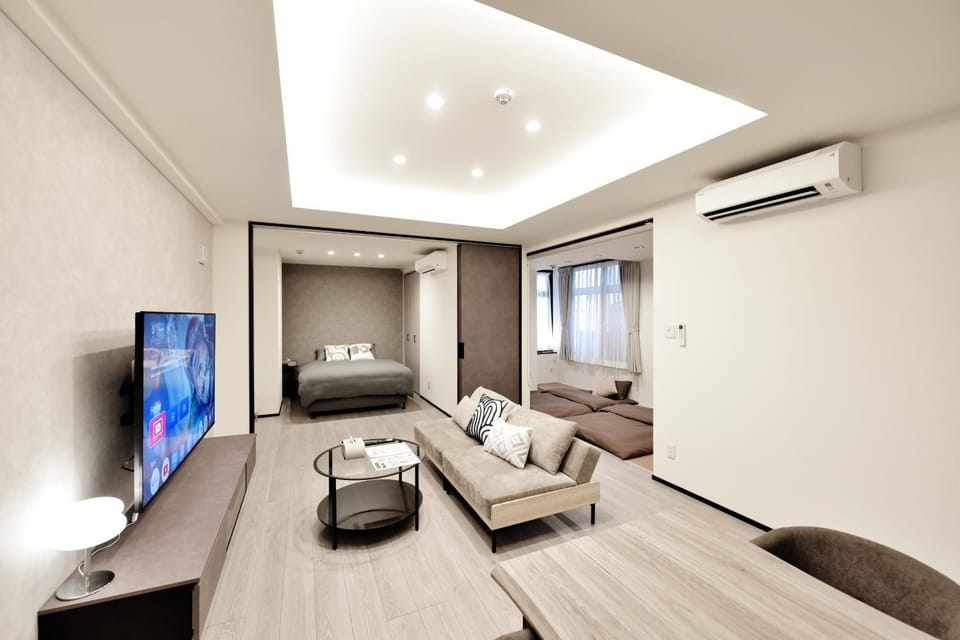 Room 206 Japanese 3LDK,Tatami,Near Namba,Large Groups Apartment in Osaka