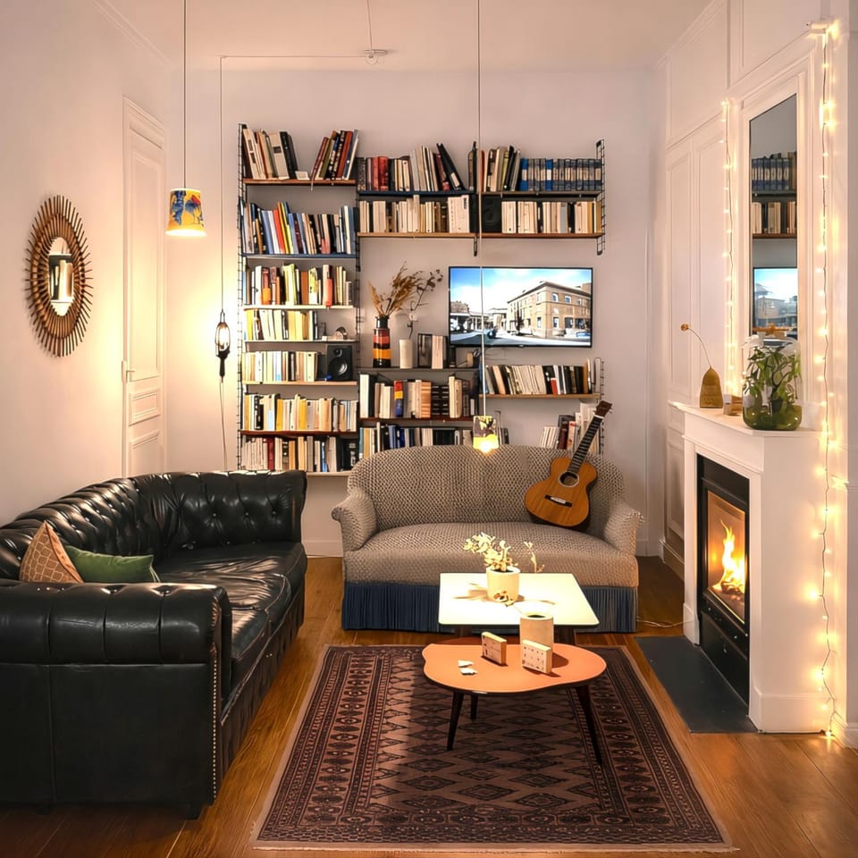 Library, Living room