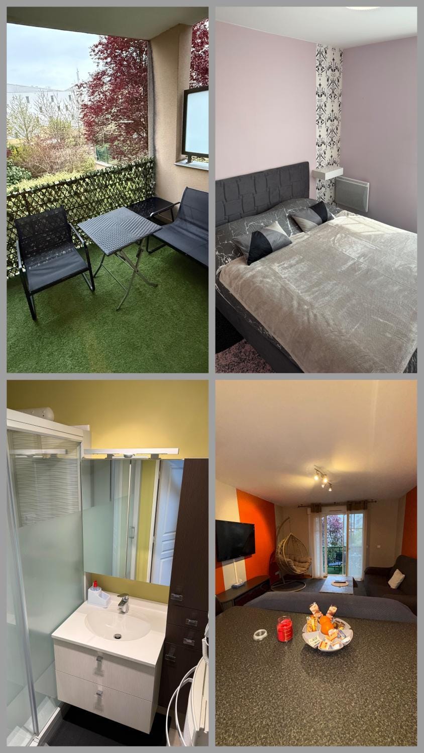 Appartement confort Villepinte gare de vert galant Apartment in Île-de-France