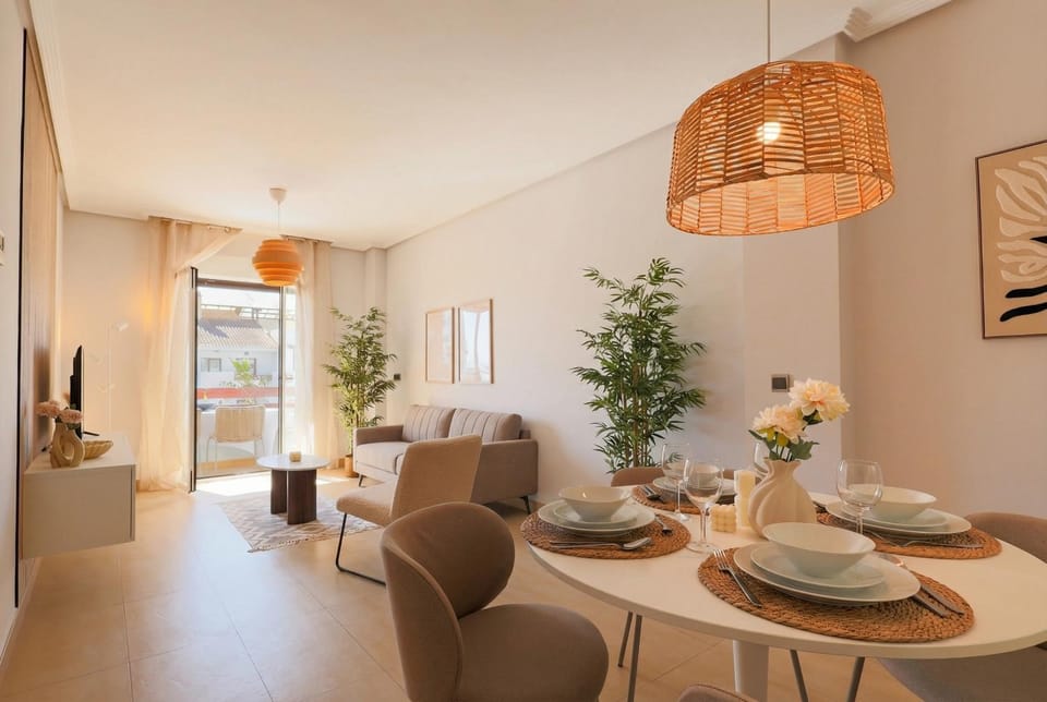 Living room, Seating area, Dining area