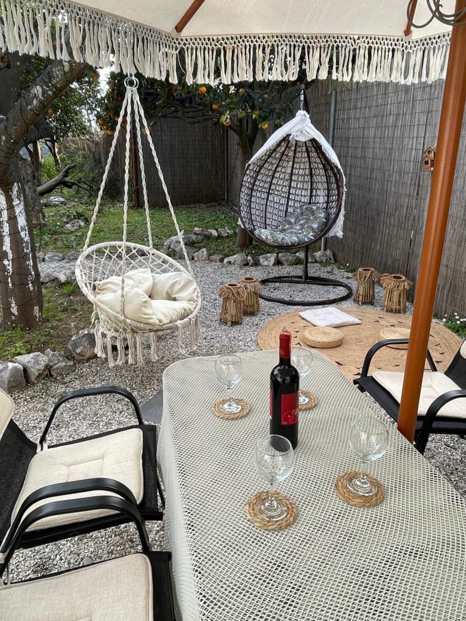 Patio, Seating area, Dining area