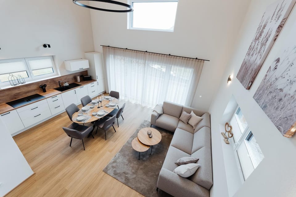 Living room, Seating area, Dining area