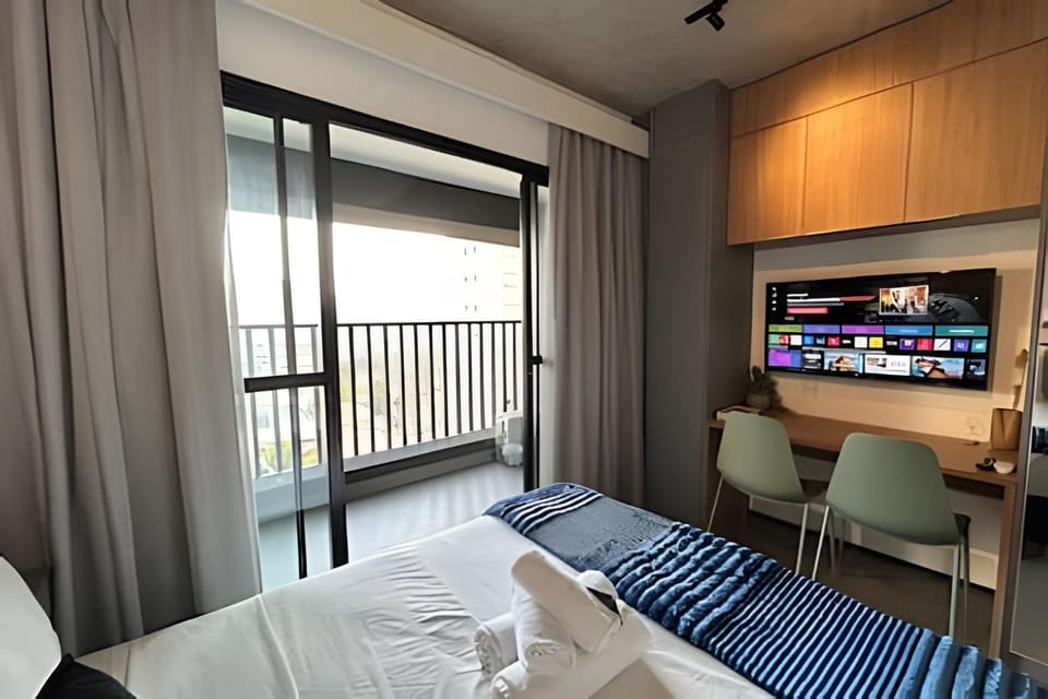 ONFL 705 - Studio na região do Brooklin - Rooftop e Academia Apartment in Sao Paulo City